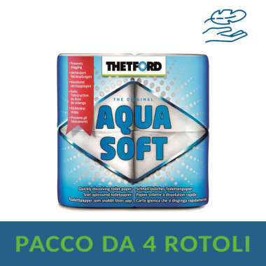 Thetford Carta Igienica Aqua Soft Pacco 4 Rotoli 