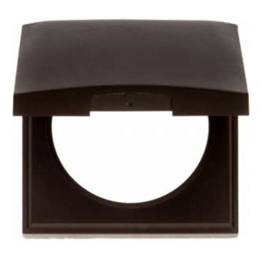 Cornice Con Tappo Di Protezione Presa Marrone  