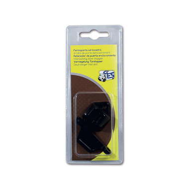 Fermaporta esterno nero - blister 1 pezzo 