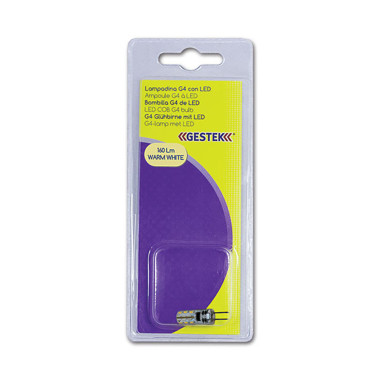 Lampadina G4 2 LED - luce bianca calda / blister 