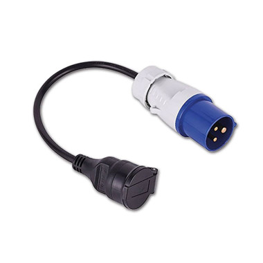 Adattatore con cavo 30 cm spina CEE M / Schuko 
