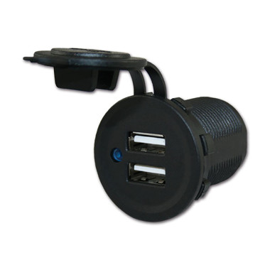 Doppia presa da pannello USB 