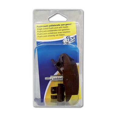 Push-Lock unilaterale marrone con ganci - blister 