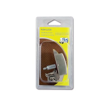 Push-Lock unilaterale satinato con ganci - blister 