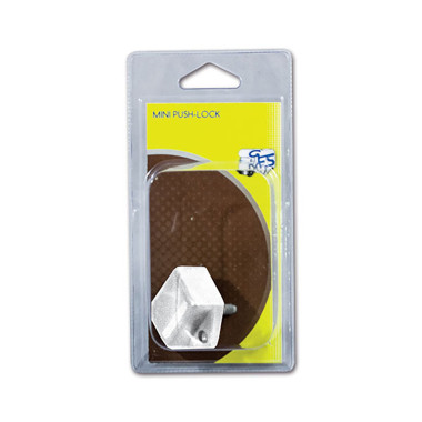 Mini Push-lock bianco - blister 
