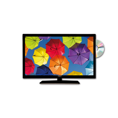 TV LED 18,5" con DVB-S2, DVB-T2 HEVC e DVD 