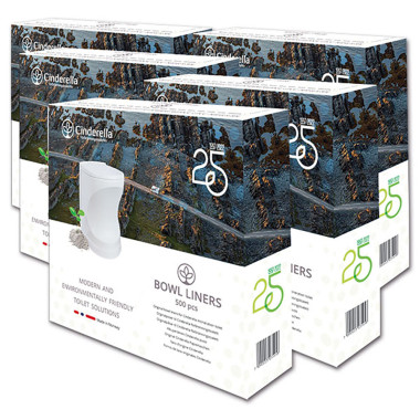 5 pack 500 fogli wc Cinderella Travel 