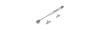 Braccetto a gas per antine 80 N - blister 2