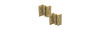 Cerniera mezzo collo in ottone blister 2