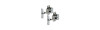 2 ferma antine a rotelle metallo blister 2