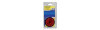 Catadiottro Ø 60 rosso con foro • blister 1