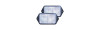 Catadiottro 95x60 bianco • fissaggio a vite • blister 2