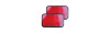Catadiottro 95 x 60 mm adesivo rosso • blister 2