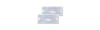 Catadiottro 90 x 40 mm con fori bianco • blister 2