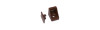 Fissamobile 2 fori marrone - blister 2