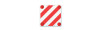 Pannello carichi sporgenti con catarifrangenti - 500 x 500 mm 1