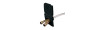 Doccia esterna nera attacco rapido • 150 cm • sacchetto 3