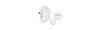 Kit Push-Lock bianco con pulsante e rosetta • blister 2