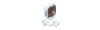 Push-Lock bilaterale bianco con ganci - blister 3