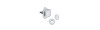 Kit mini Push-lock bianco - blister 2