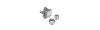 Kit mini Push-lock nichelato - blister 2