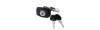 Serratura 1046 nera con cilindretto e chiave - blister 2