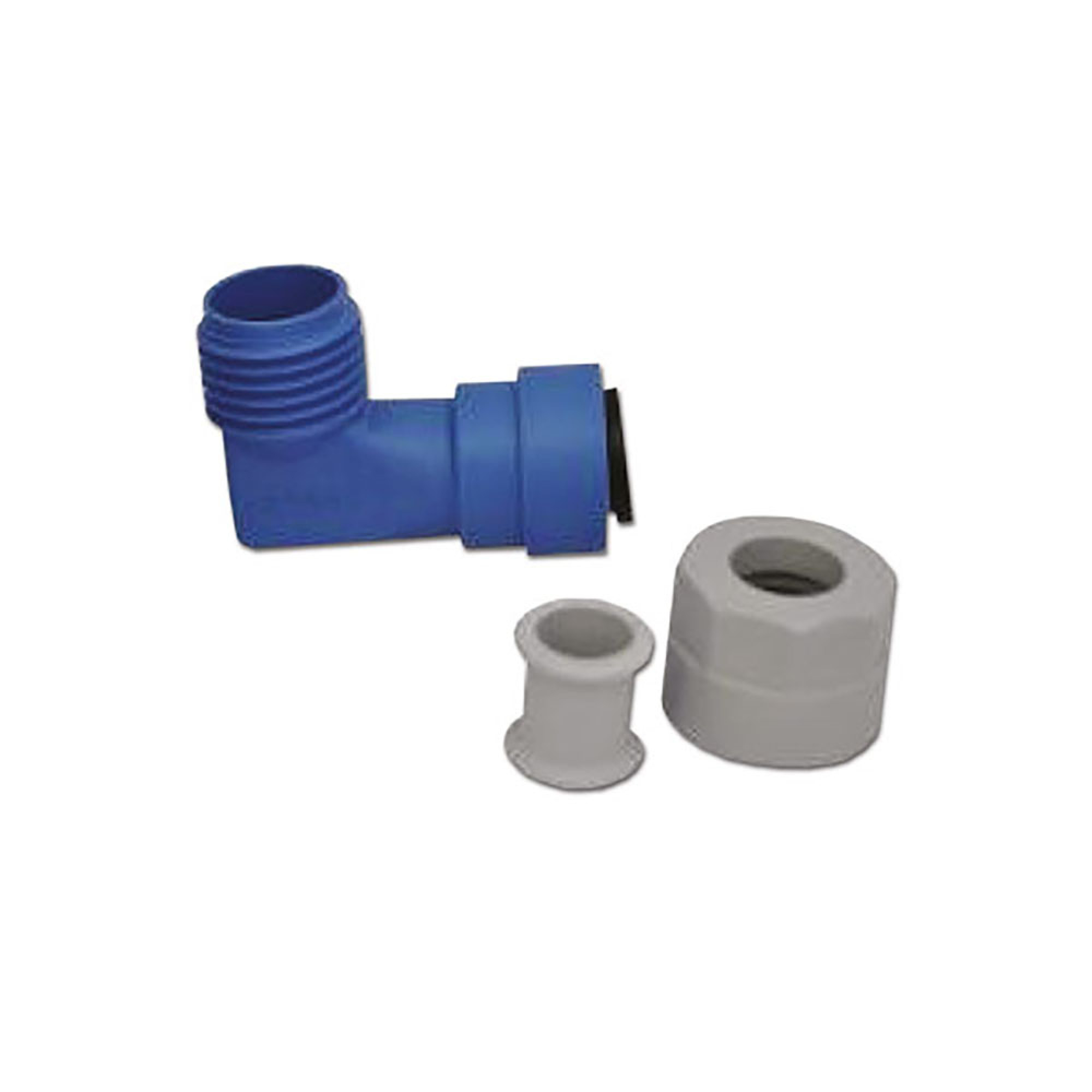Raccordo 90° blu per boiler 1