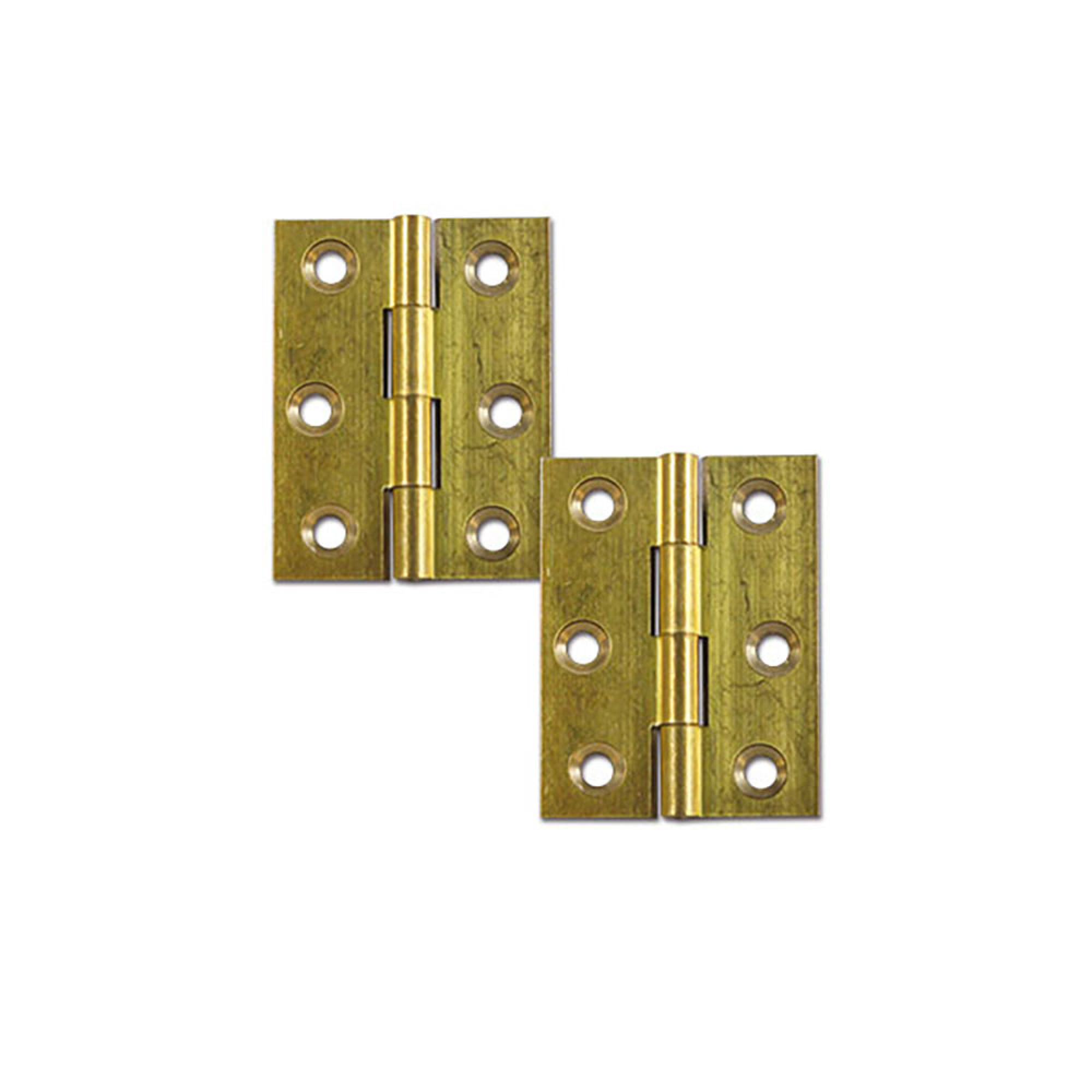 Cerniera piana in ottone 40x35 mm blister 2