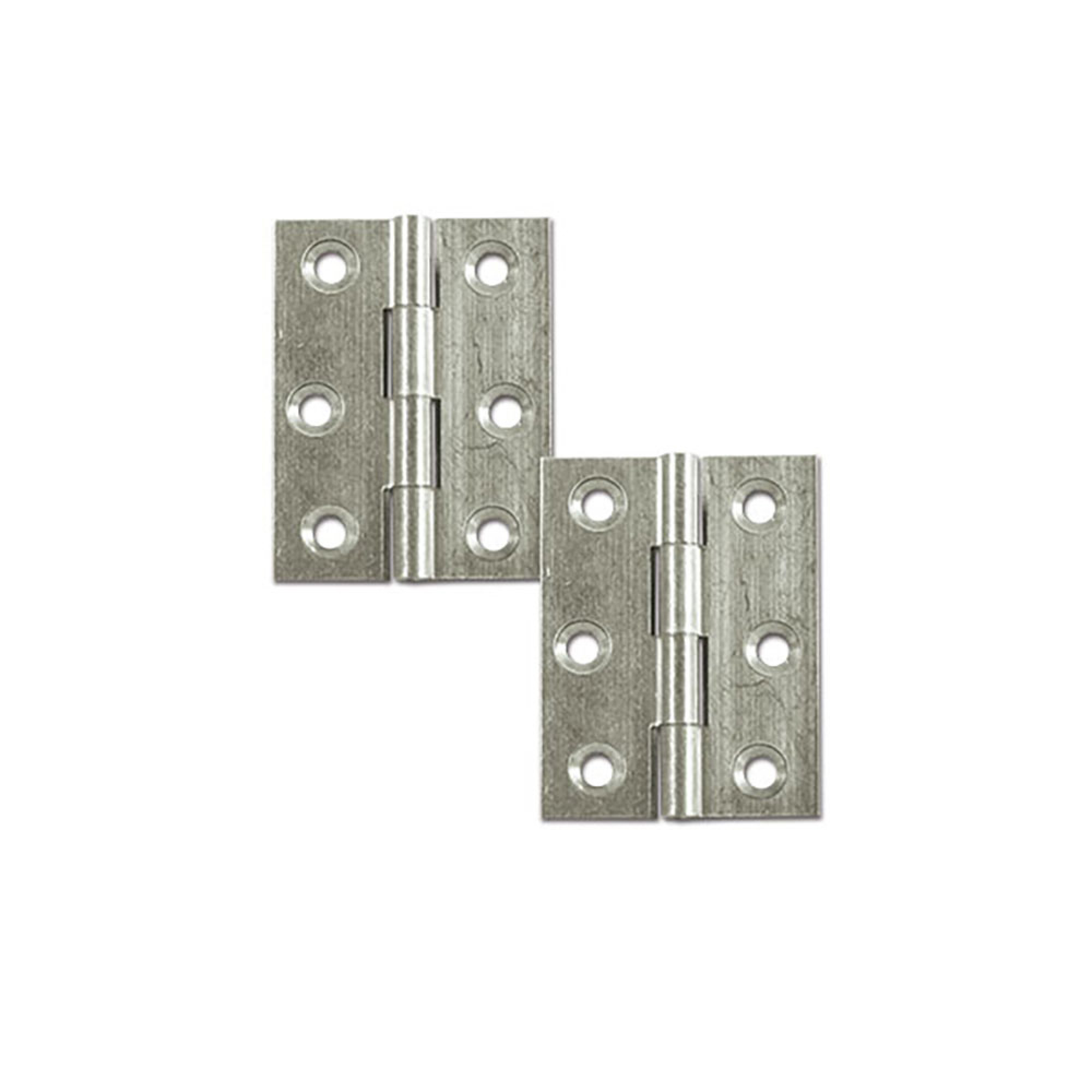Cerniera piana cromata 40x35 mm blister 2
