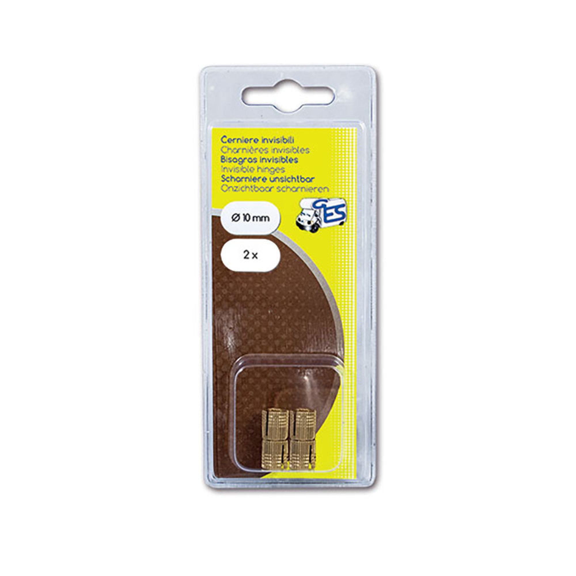 Cerniere invisibili Ø 10 mm - blister 1