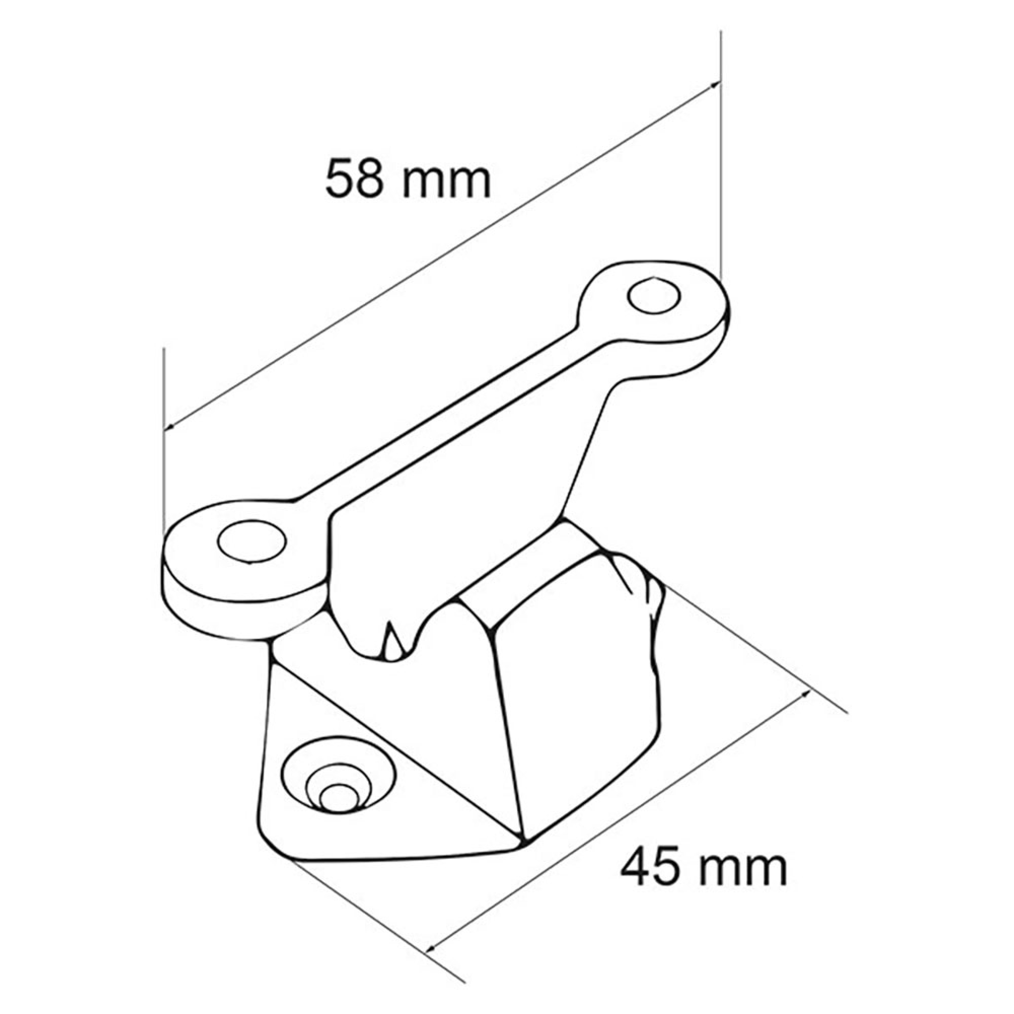 Fermaporta esterno bianco - blister 1 pezzo 3