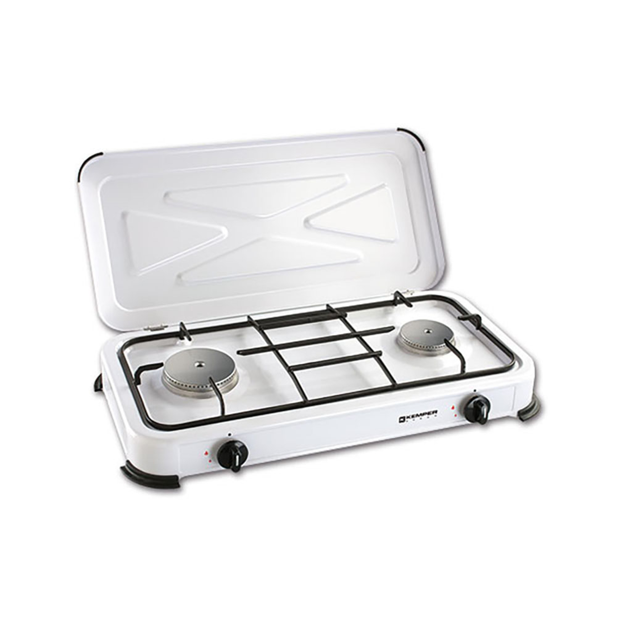 Fornello smaltato GPL a 2 fuochi 1