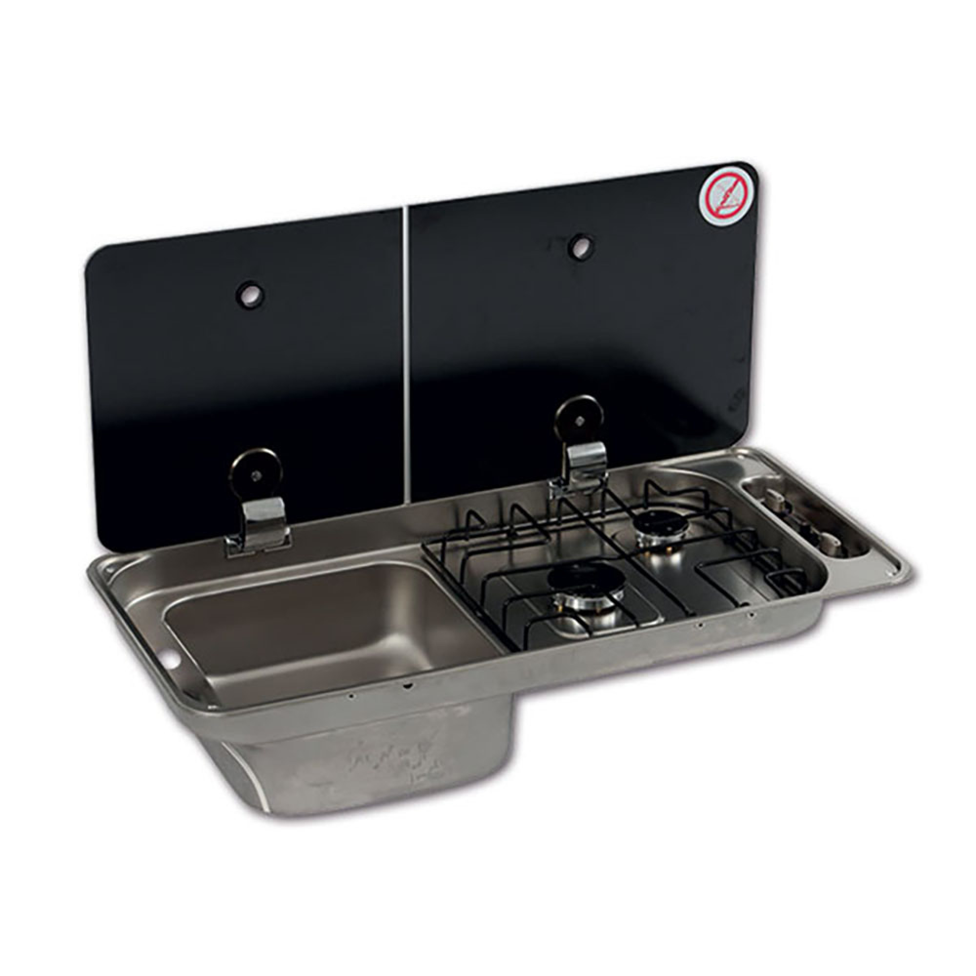 Randi 2 fuochi lavello sinistro con piezo 1