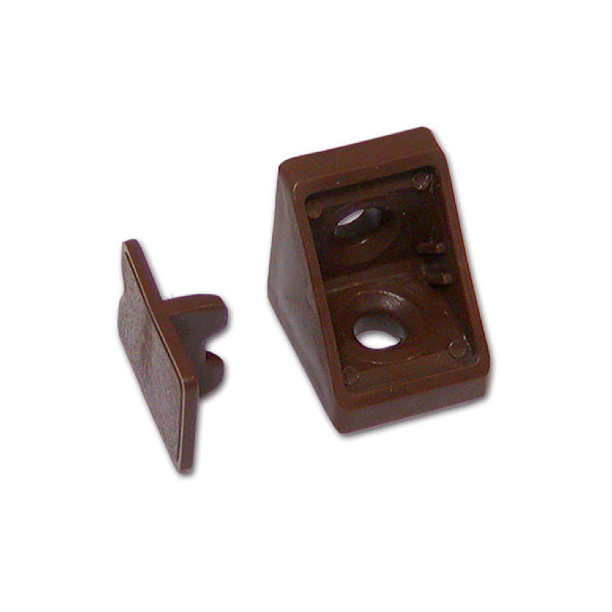 Fissamobile 2 fori marrone - blister 2