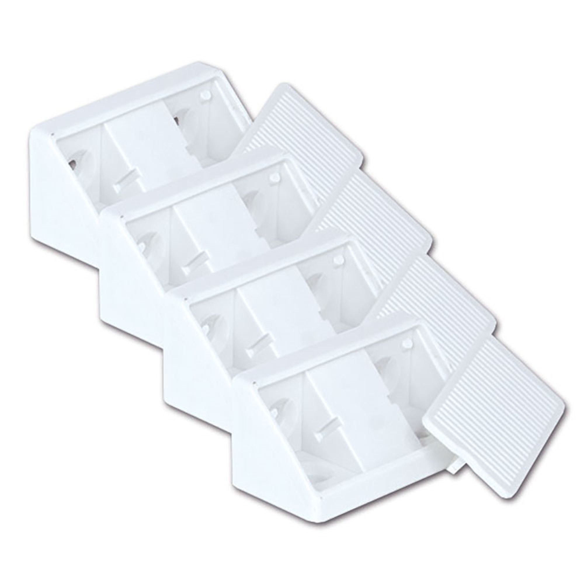 Fissamobili 4 fori bianco - blister 2