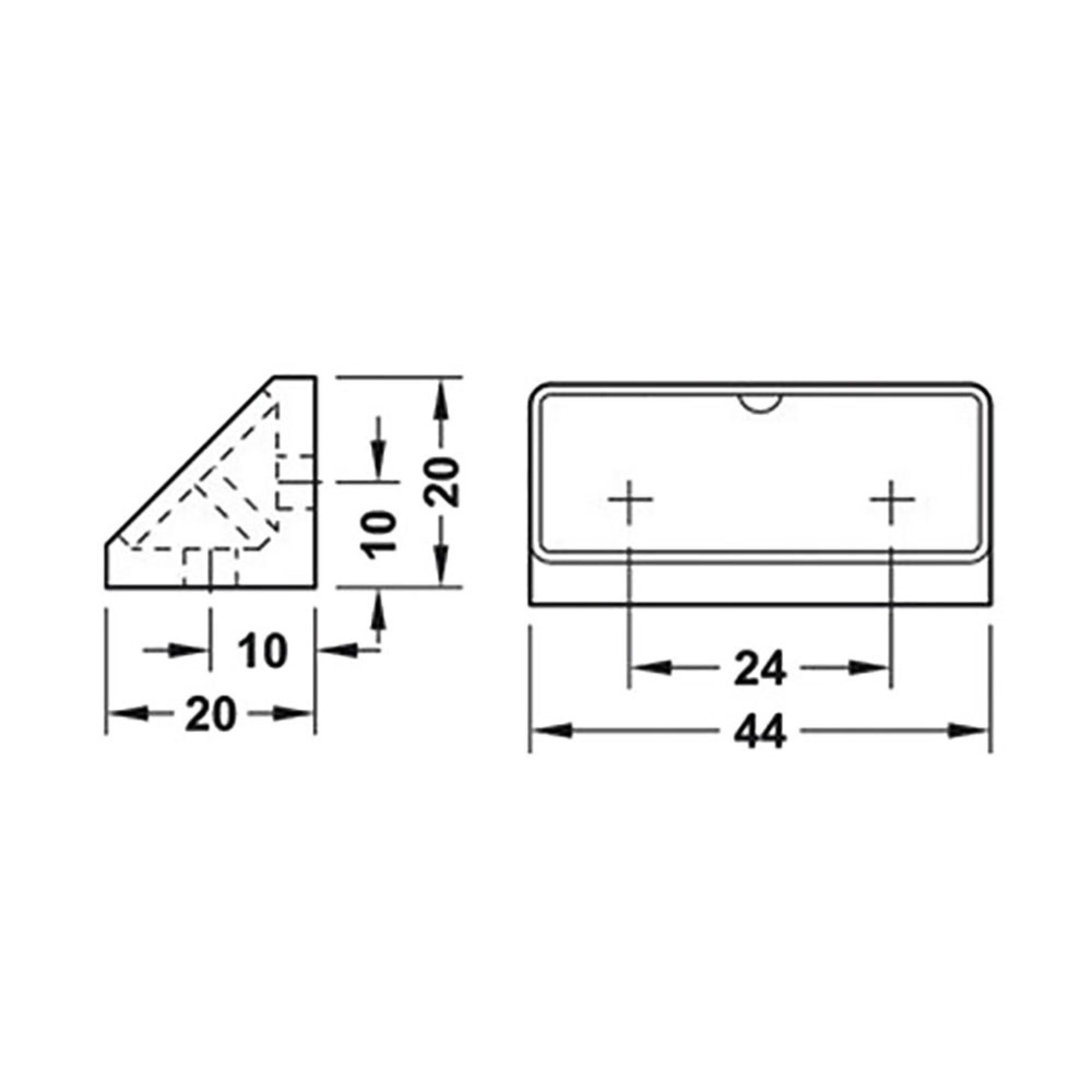 Fissamobili grigio 4 fori - blister 4pz 3