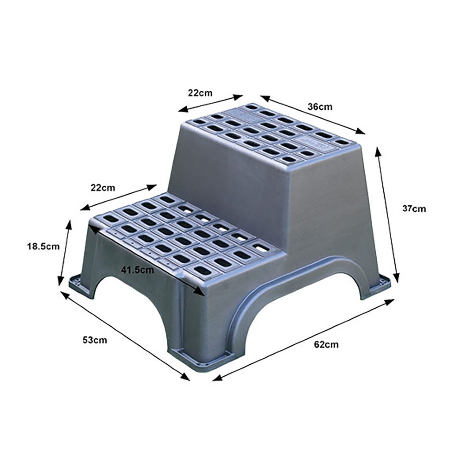 Gradino doppio in plastica - h 265 mm 2
