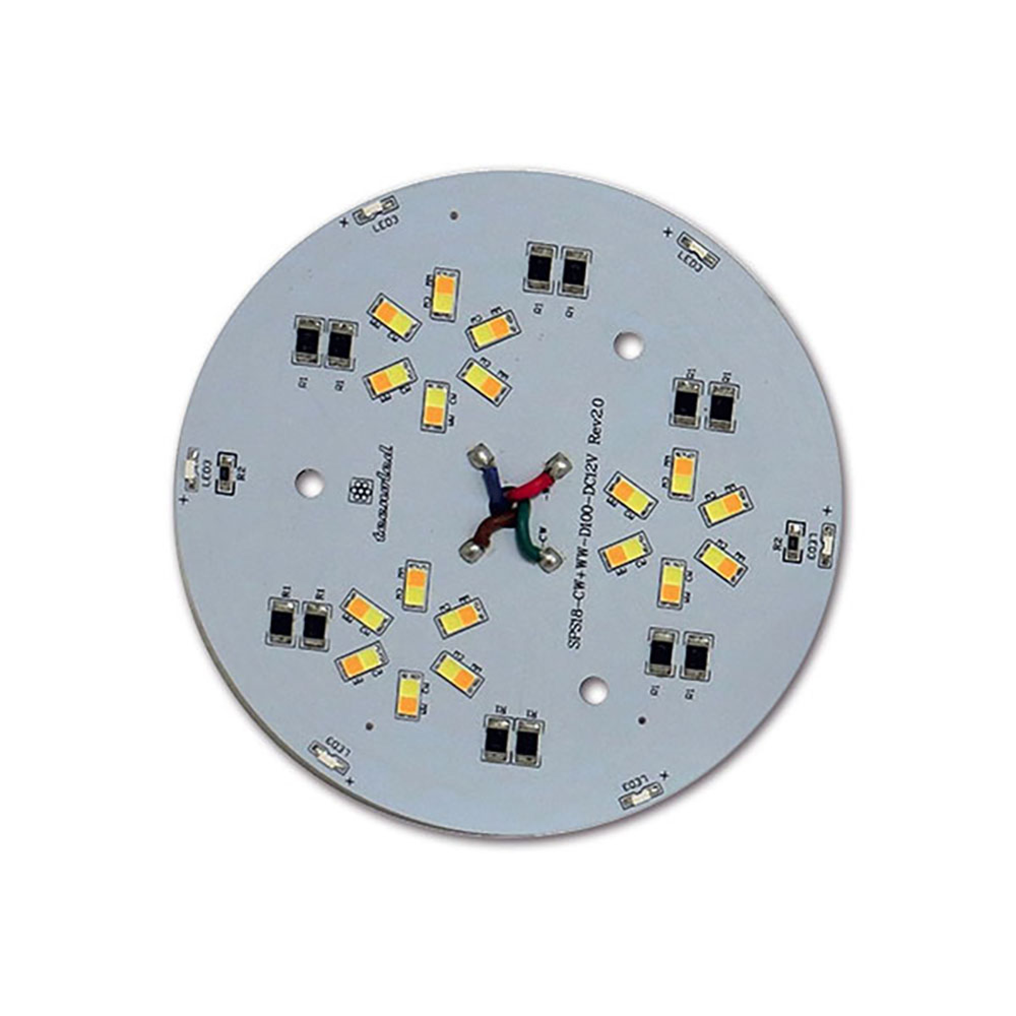 Modulo circolare 18 LED SMD - doppia luminosità / blister 2