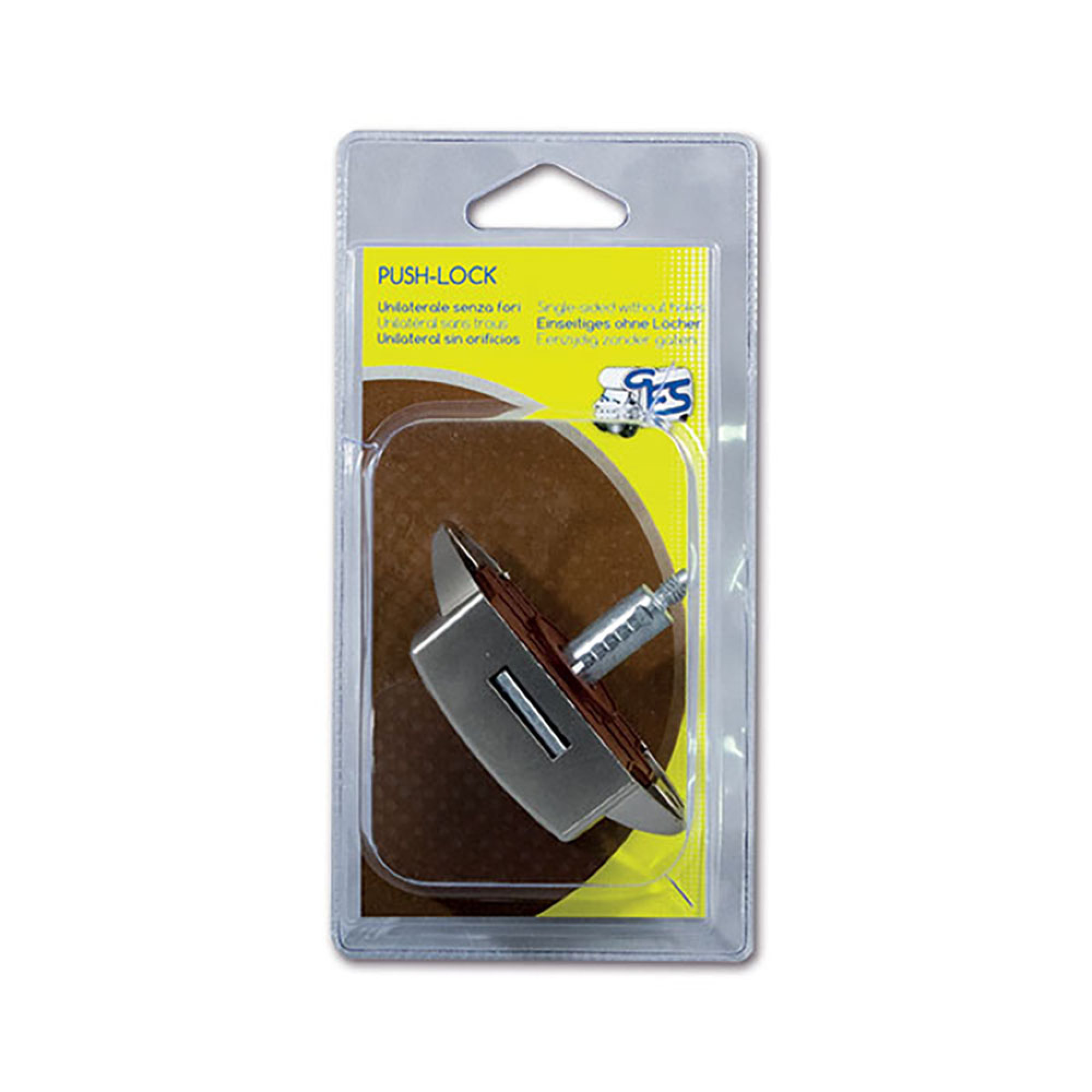 Push-Lock unilaterale satinato - blister 1