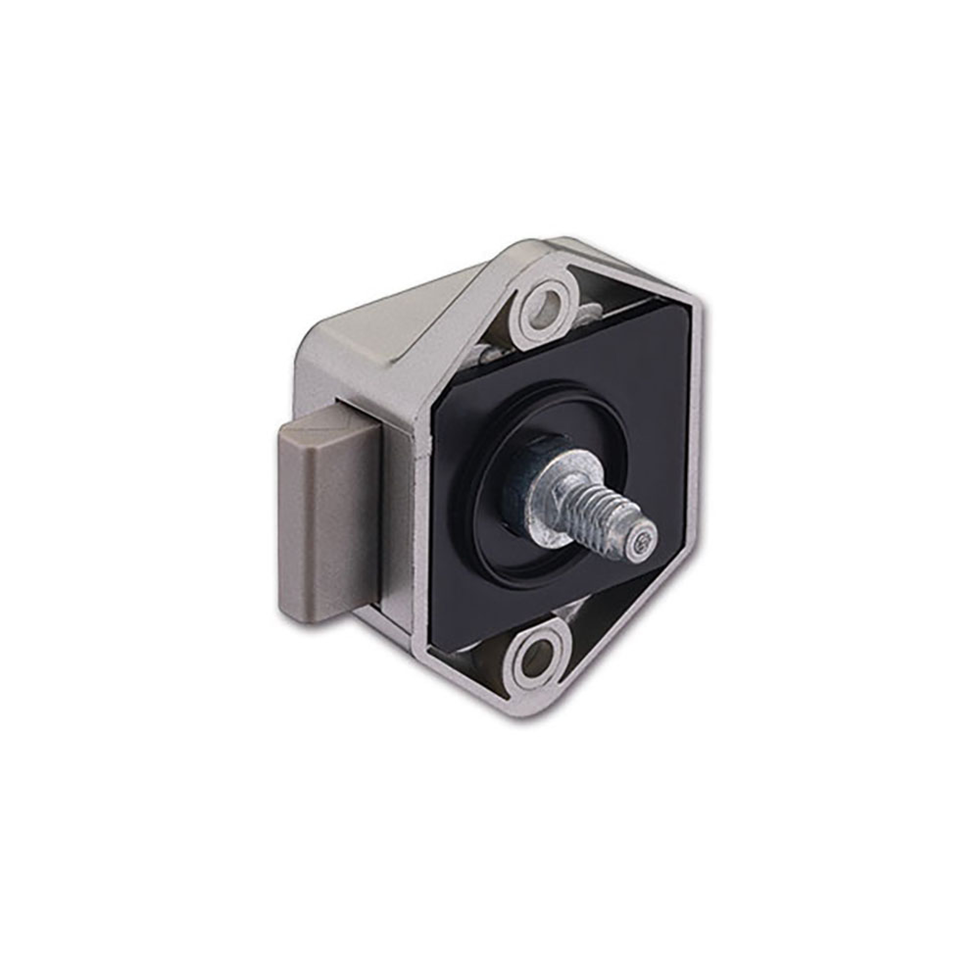 Mini Push-lock nichelato satinato blister 3