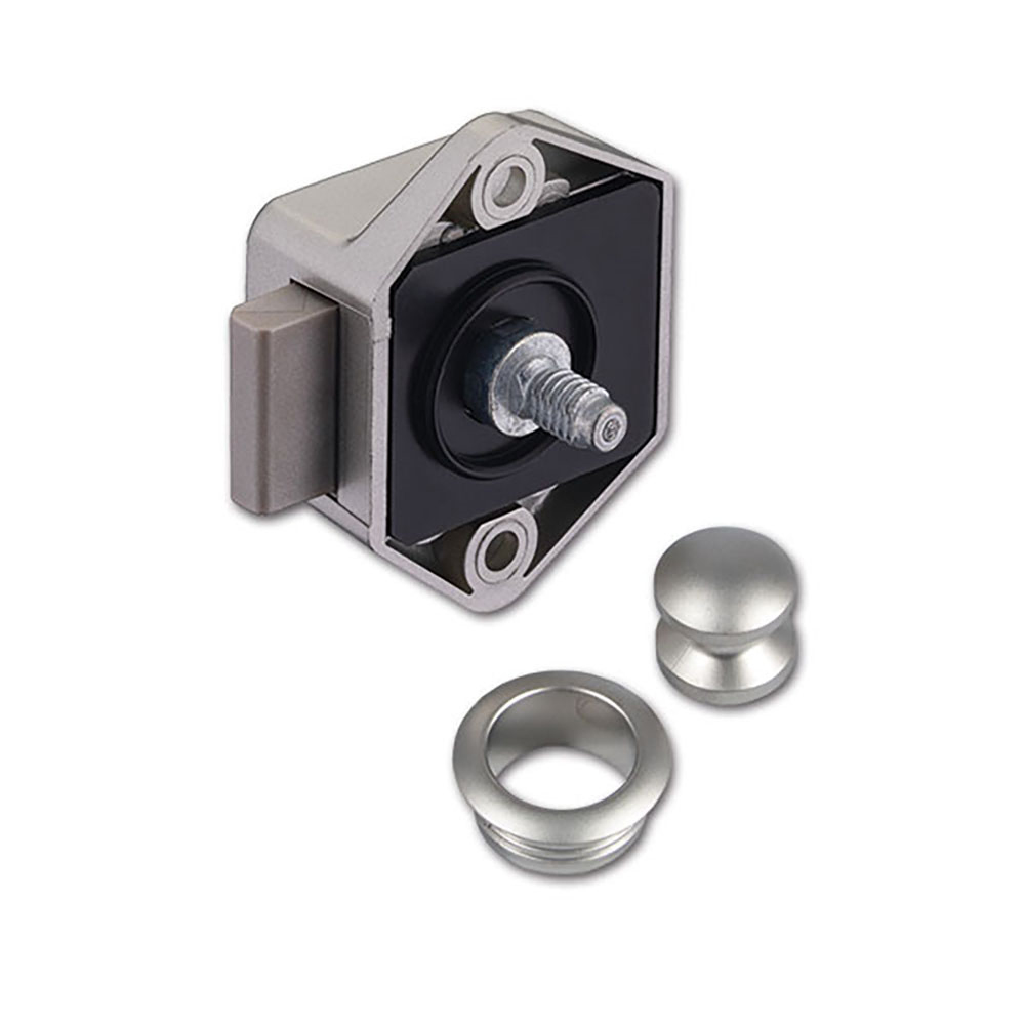Kit mini Push-lock nichelato - blister 3