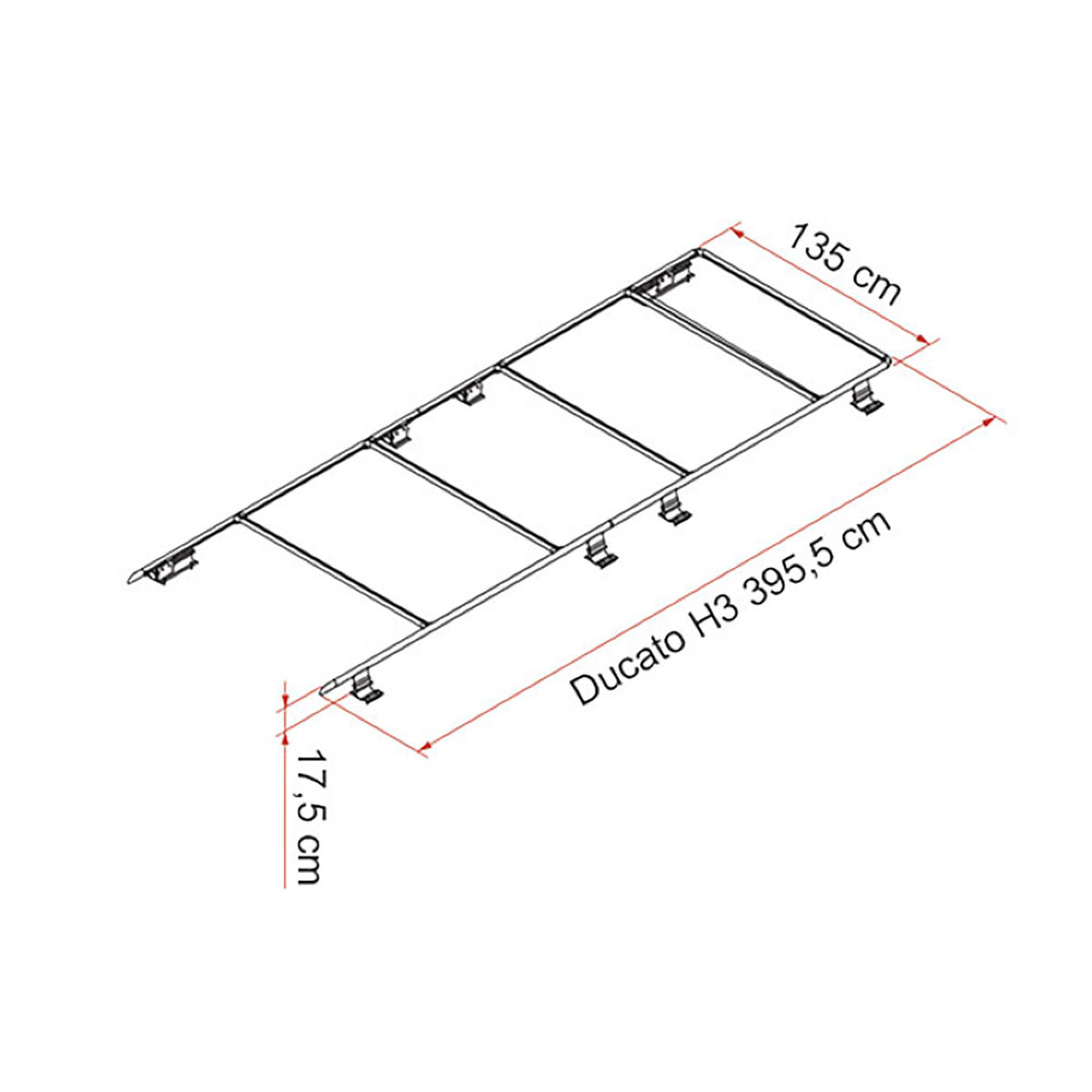 Roof Rail Ducato H3 2