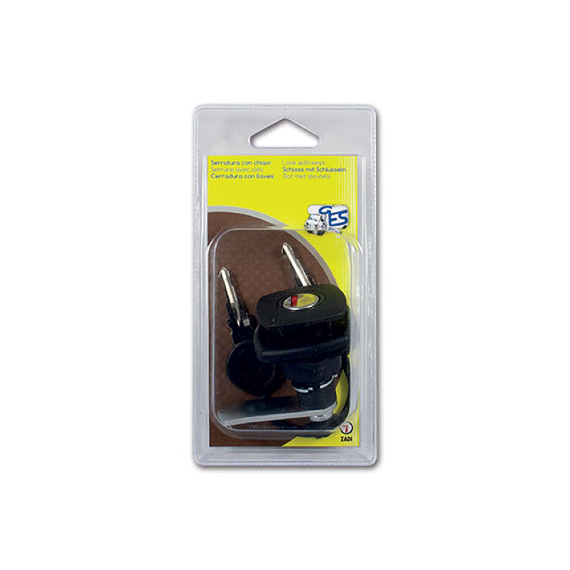 Serratura 1047 nera - blister 1