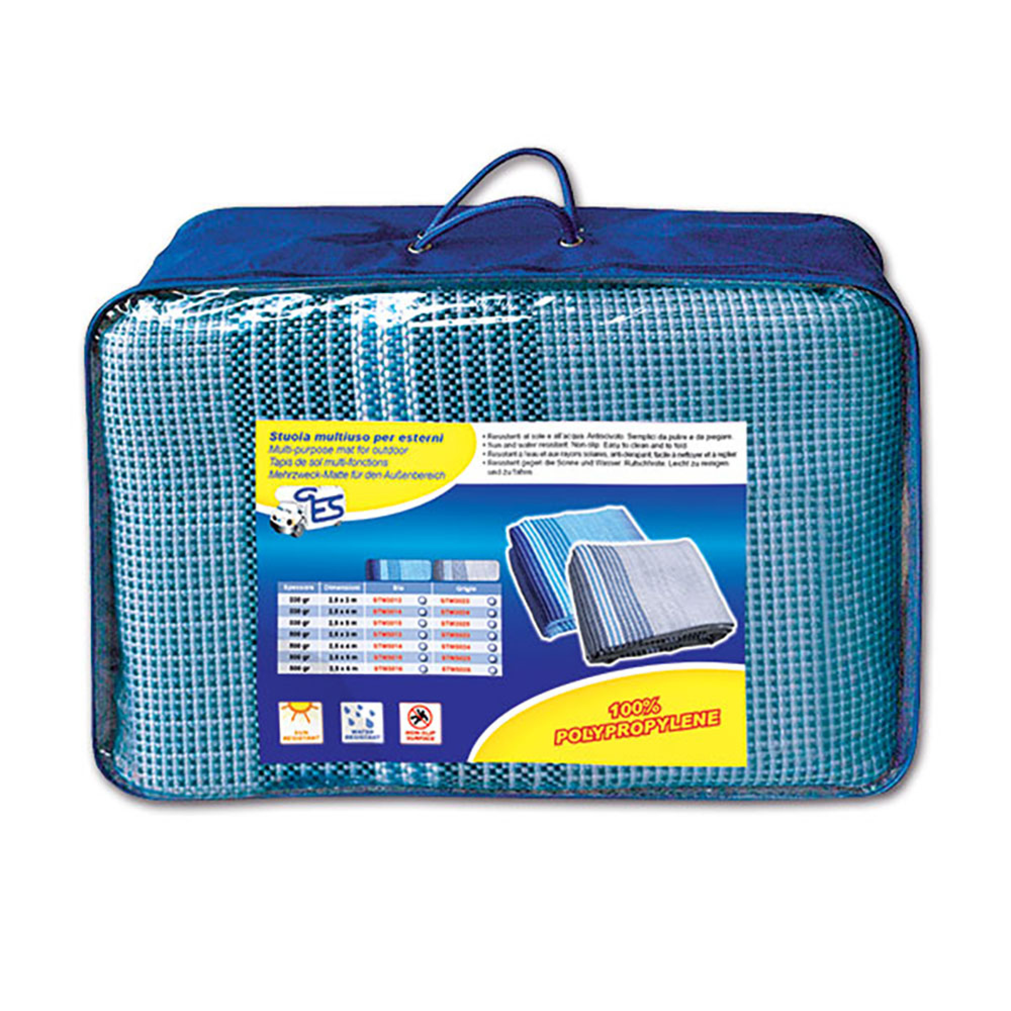 Stuoia blu chiaro 300 gr - 250 x 400 cm 2