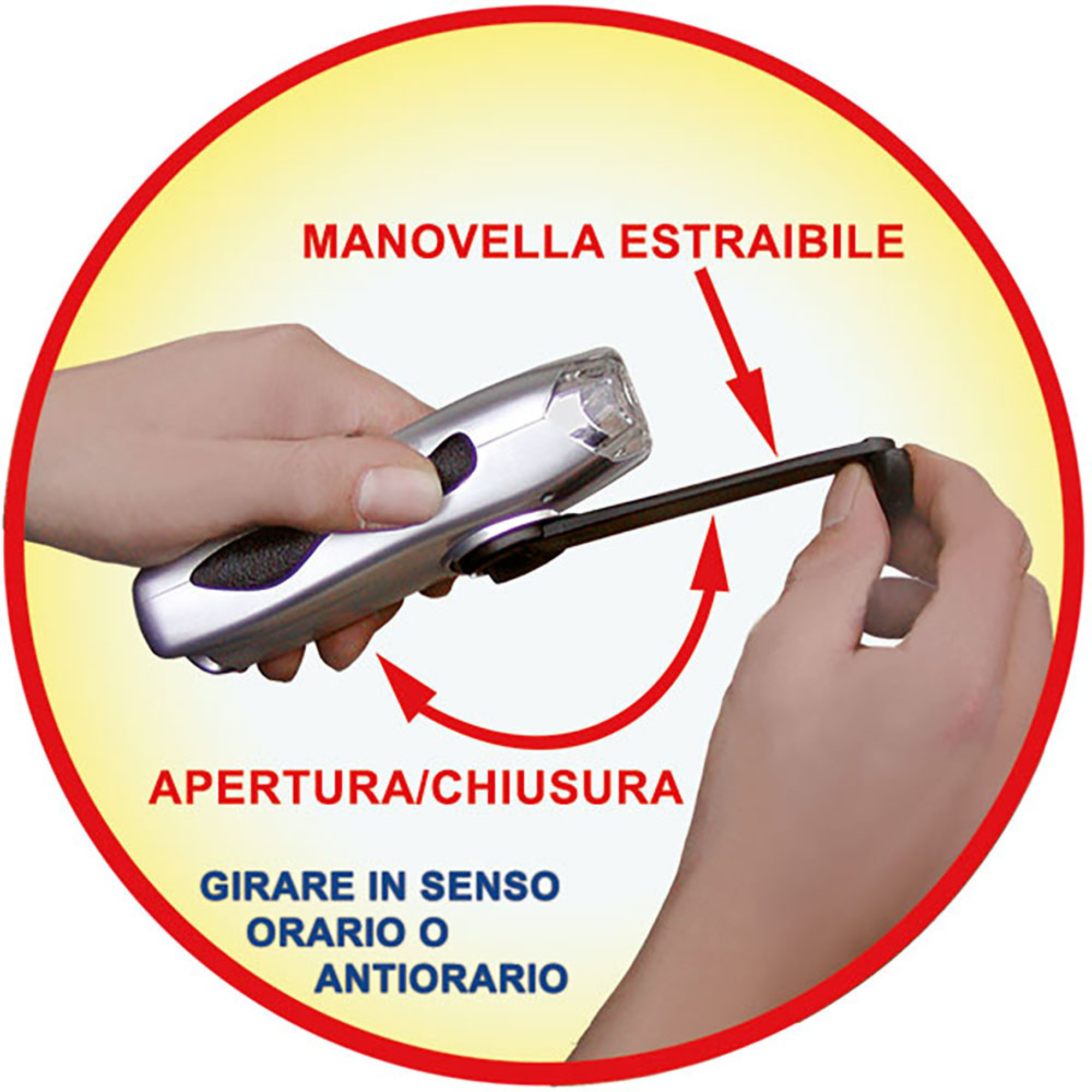 Torcia dinamo ricaricabile 2