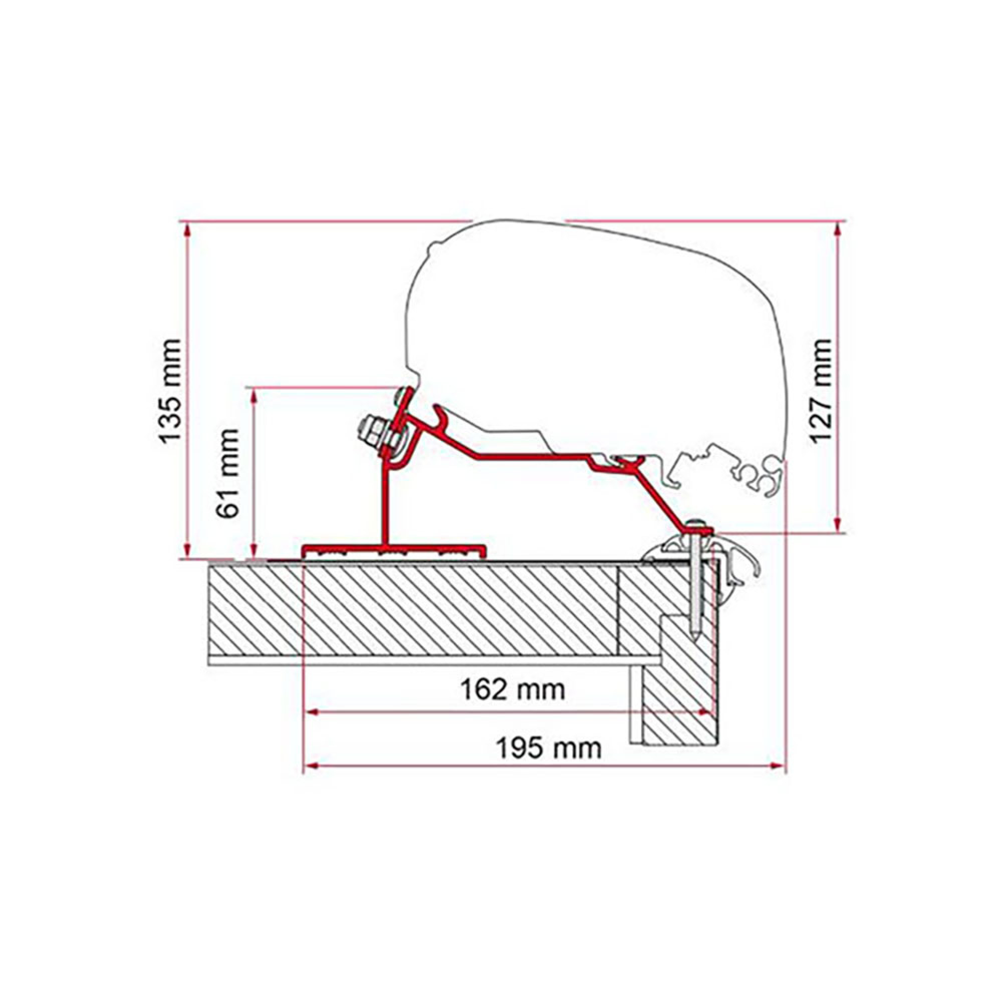 Adapter Caravan Roof 400 1