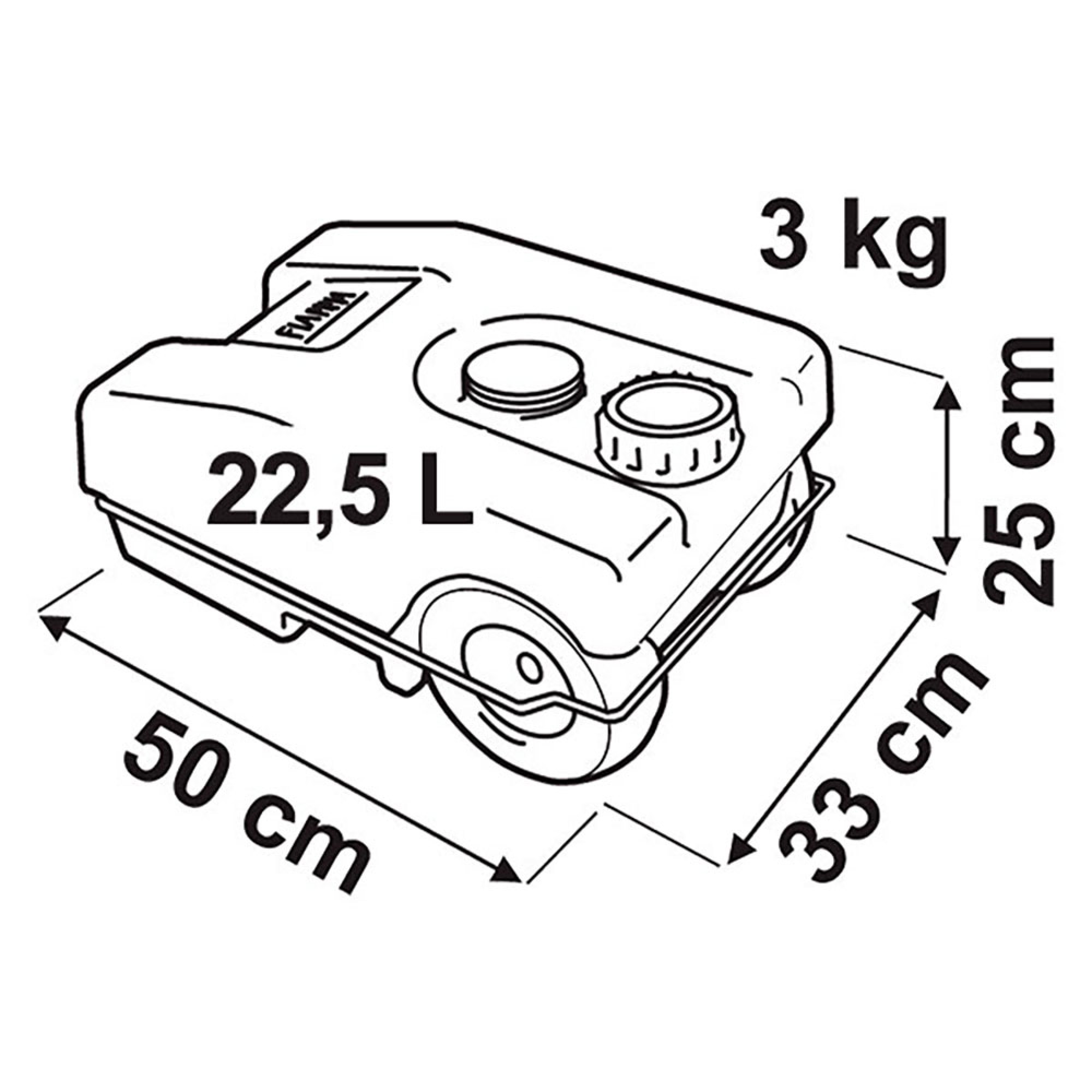 Tanica Roll-Tank 23 W 2