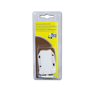 Chiusura push bianca per antine blister