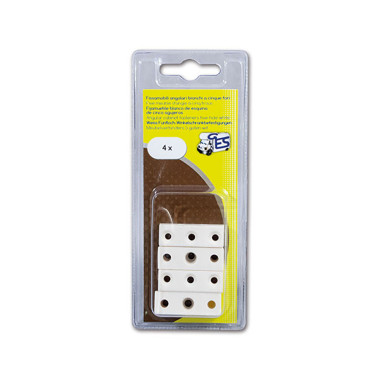 Fissamobili 5 fori bianco • blister 4 pezzi