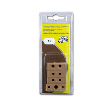 Fissamobili 5 fori marrone • blister 4 pezzi